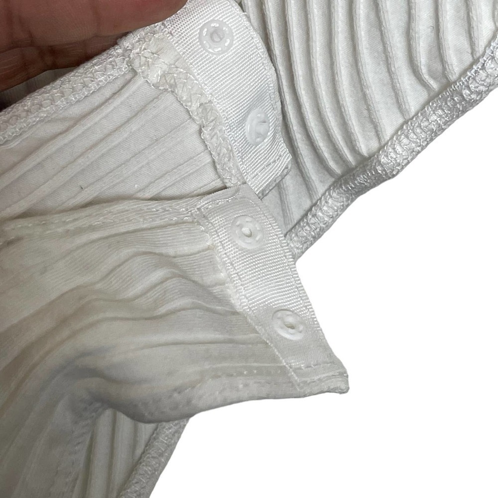 New Fashion Nova Button Down White Ribbed Bodysuit Size 3X - Picture 5 of 8
